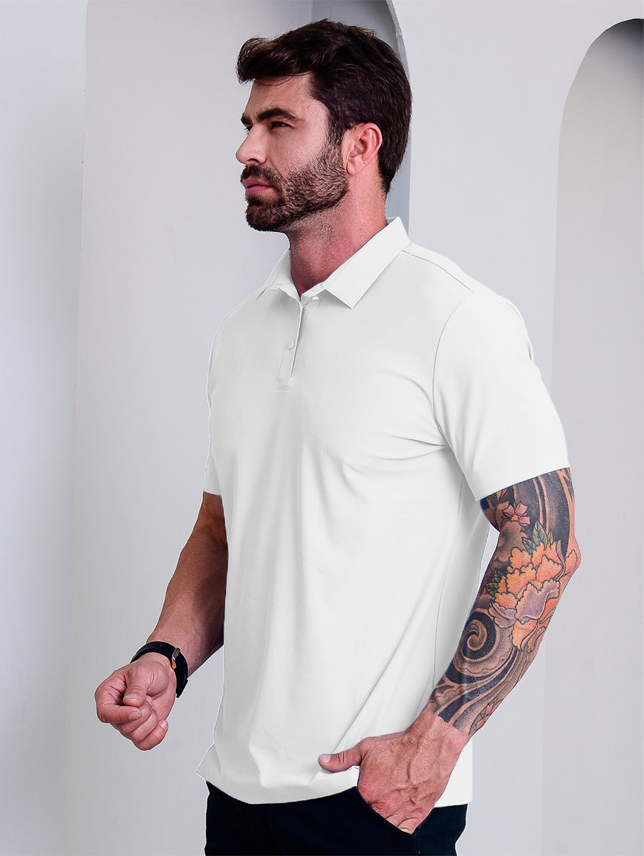 Camisa Polo Masculina Tecnológica Sem Costura