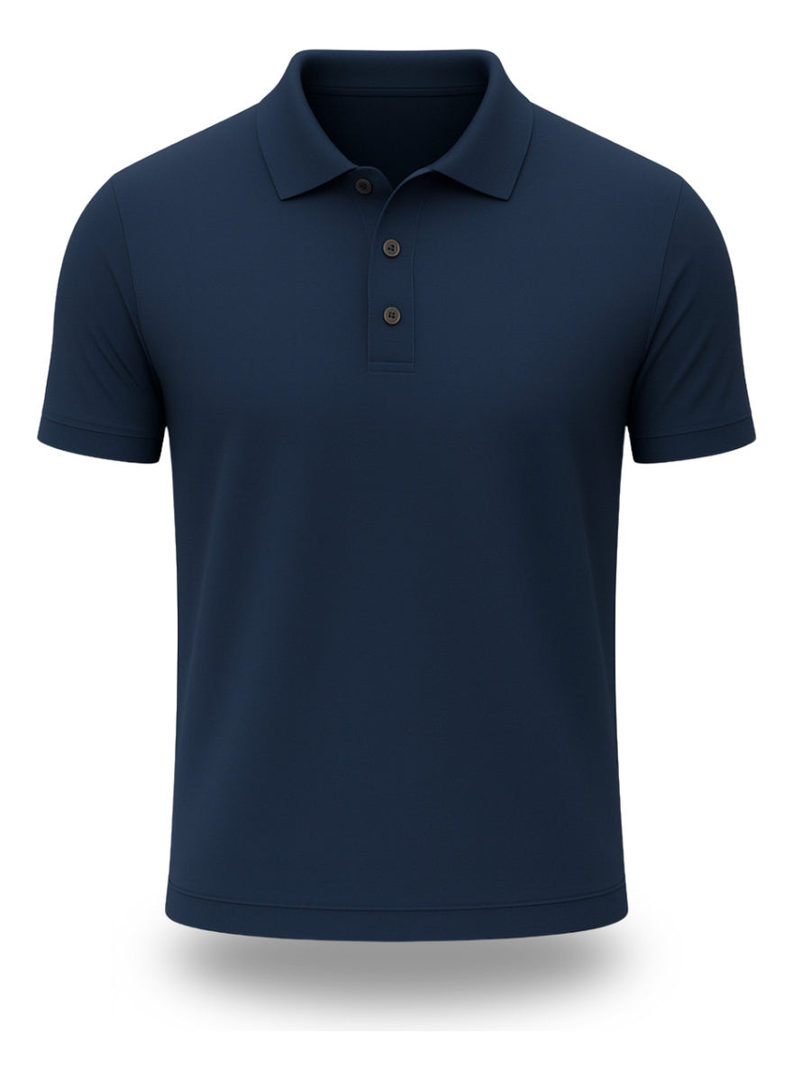 Camisa Masculina  Polo Estilo Piquet Malha Algodão Respirave