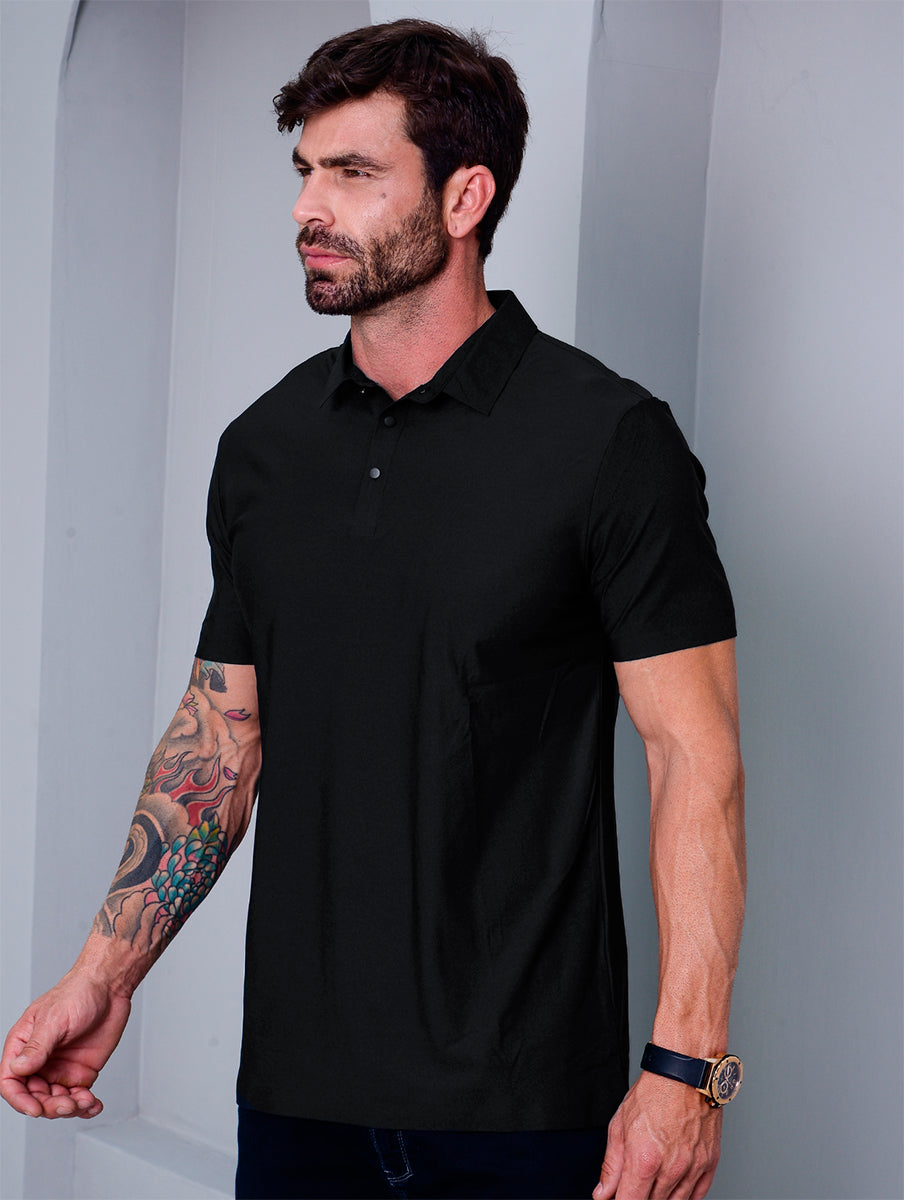 Camisa Polo Masculina Tecnológica Sem Costura