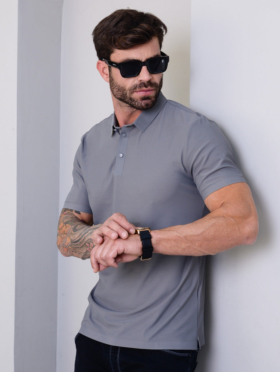 Camisa Polo Masculina Tecnológica Sem Costura