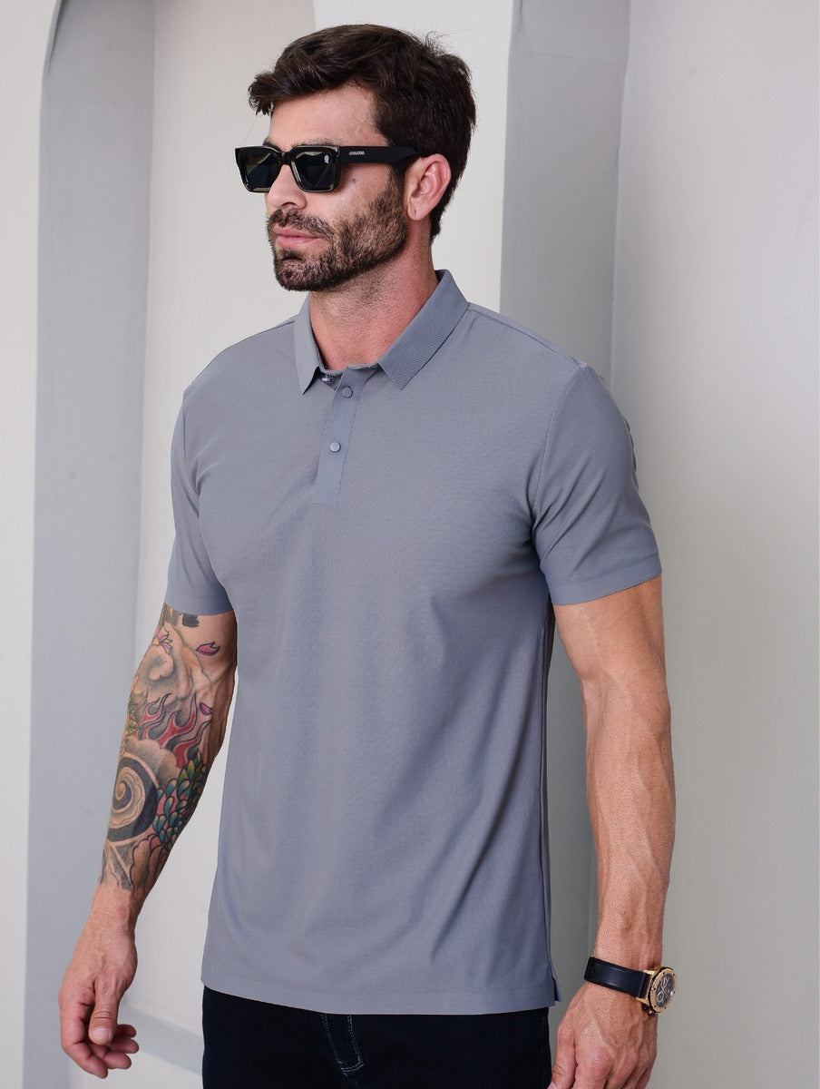 Camisa Polo Masculina Tecnológica Sem Costura