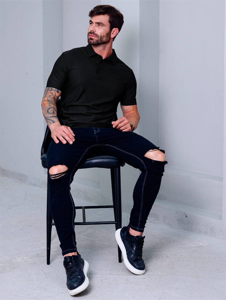 Camisa Polo Masculina Tecnológica Sem Costura